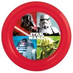 Assiette plate - star wars - rouge - plastique rigide - diamtre 22 cm - enfant