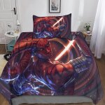 Star wars housse de couette ensemble de literie impression d avec taie d'oreiller, the mandalorian ousse ...