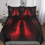 Star wars housse de couette impression d microfibre avec taies d'oreiller, the mandalorian ousse de couette ...