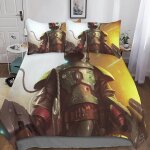 Star wars housse de couette d imprim�� parure de lit en microfibre, avec taies d'oreiller, the mandalorian ...