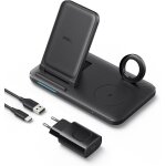 Station de charge sans fil pliable 3 en 1 avec bloc d'alimentation, chargeur sans fil 335, pour iphone ... Station de charge sans fil pliable 3 en 1 avec bloc d'alimentation, chargeur sans fil 335, pour iphone ...