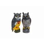 Statue d�corative gufo plastica 41cm pour jardin - r�sine - ext�rieur