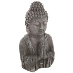 Statuette de bouddha - h. 49 cm - effet bois