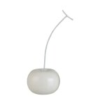 Statuette d�co cerise blanche brillante 22 cm