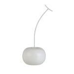 Statuette d�co cerise blanche mat 22 cm