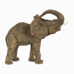Statuette �l�phant gris r�sin� 38x20x30cm