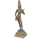 Statuette shiva en polyr�sine de couleur bronze vieilli