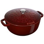 Staub cocotte lily pattern 24 cm grenade