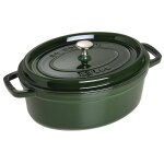 Staub cocotte ovale 29 cm basilic