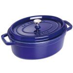 Staub cocotte ovale 33 cm bleu intense