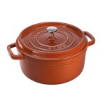 Staub cocotte rond 28 cm cannelle