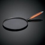 Staub fonte - 1212823 - crpire - noir - manche bois - 28 cm