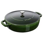 Staub sauteuse chistera 24 cm basilic