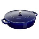 Staub sauteuse chistera 24 cm bleu intense