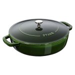 Staub sauteuse chistera 28 cm basilic