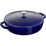 Staub sauteuse chistera 28 cm bleu intense
