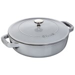Staub sauteuse chistera 28 cm gris graphite