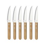 Steak pizza bois - coffret 6 couteaux steak - taille unique