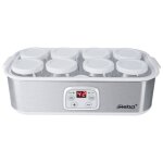 Steba jm 3 machine  yaourts 25 w 1. 4 l acier inoxydable / blanc
