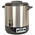 Strilisateur electrique lcd avec robinet et minuteur 31l 2000w inox kcpst31lcd. ix