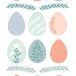 Stickers 3d oeufs de p�ques pastel - artemio - d�coration pour enfant � partir de 3 ans - blanc