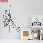 Sticker alpinisme dessin s (hauteur 38cm, largeur 25cm)