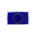 Autocollant 3d - oem - drapeau europe - 47 x 29 mm - r�sine - couleurs vives