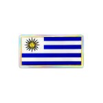 Sticker autocollant 3d drapeau uruguay, 88 x 40 mm