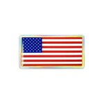 Sticker autocollant 3d drapeau usa, 88 x 40 mm