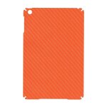 Sticker autocollant aspect carbone 3d skin pour ipad mini orange