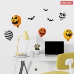 Sticker ballon halloween s (largeur 38cm, hauteur 28, 5cm)