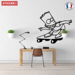 Sticker bart simpson skate s (hauteur 38cm, largeur 42cm)