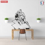 Sticker basketball retro m (largeur 54, 5cm, hauteur 58cm)