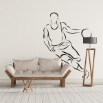 Sticker basketteur dribble xl (hauteur 98cm, largeur 73cm)