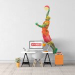 Sticker basketteur dunk m (hauteur 58cm, largeur 26cm)