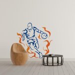 Sticker basketteur forme xl (largeur 98cm, hauteur 95cm)
