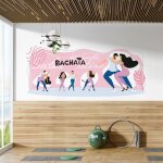 Sticker batchata kizomba xl (largeur 120cm, hauteur 51, 5cm)