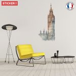 Sticker big ben m (hauteur 90cm, largeur 40cm)