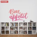 Sticker bon app�tit couleurs s (largeur 38cm, hauteur 25cm)