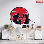 Sticker boxe sparring m (largeur 58cm, hauteur 49cm)