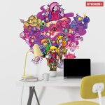 Sticker cadence of hyrule zelda s (hauteur 38cm, largeur 37, 5cm)