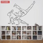 Sticker capoeira m (largeur 58cm, hauteur 51cm)
