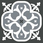 Sticker carr�s adh�sifs lys noir - draeger paris