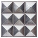 Sticker carrelage pic - argent