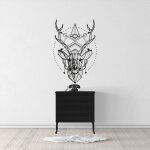 Sticker cerf esoterisme s (largeur 25, 5cm, hauteur 38cm)