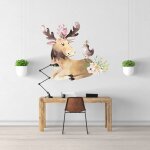 Sticker cerf mignon xl (largeur 98cm, hauteur 84cm)