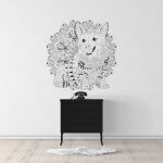 Sticker chien mandala xl (largeur 98cm, hauteur 98cm)