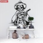 Sticker cinco se mayo guitare s (hauteur 38cm, largeur 36, 5cm)