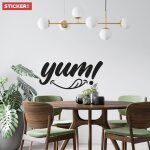 Sticker citation yum xxl (hauteur 88cm, largeur 199cm)