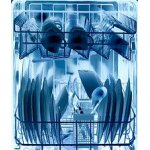 Sticker d�coratif pour lave vaisselle, trompe l'oeil int?rieur lave vaisselle au rayon x, 59 cm x 70 ...